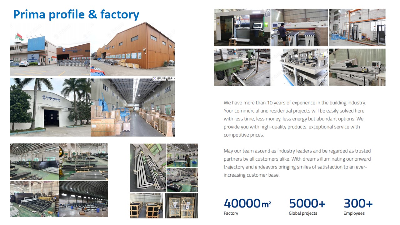Modern Doors and Windows Aluminum Alloy System for House & Hotel Exterior Applications