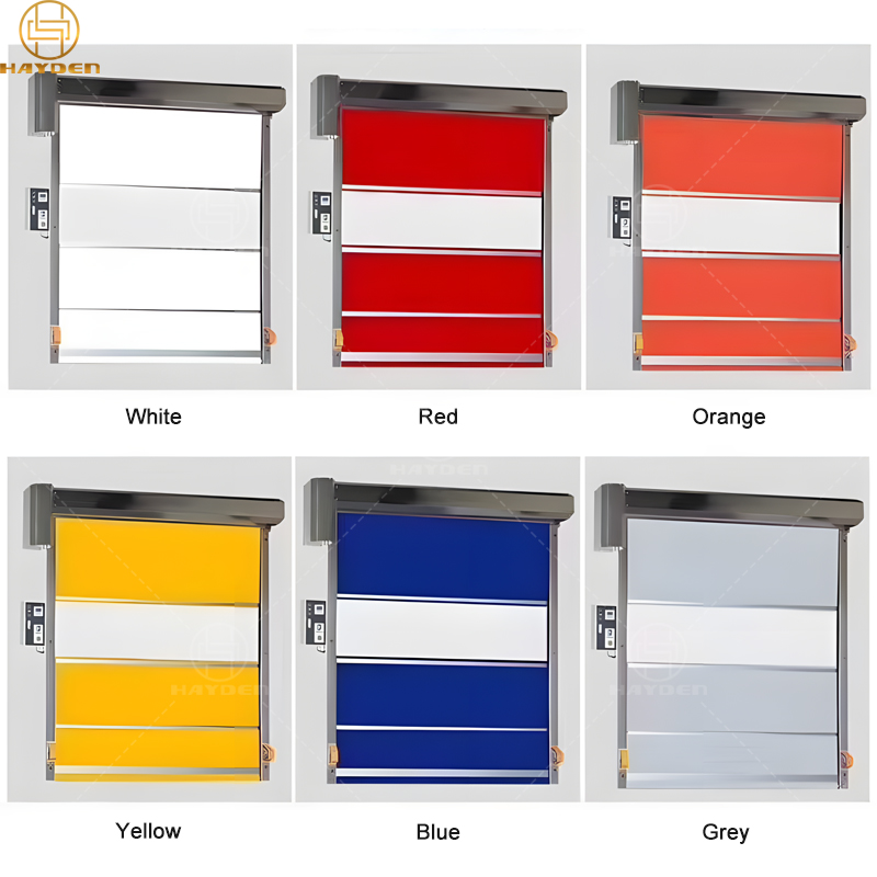 Warehouse High Quality Roller Rapid Rolling Shutter Fast Curtain Fabric Roll up Pvc High Speed Door