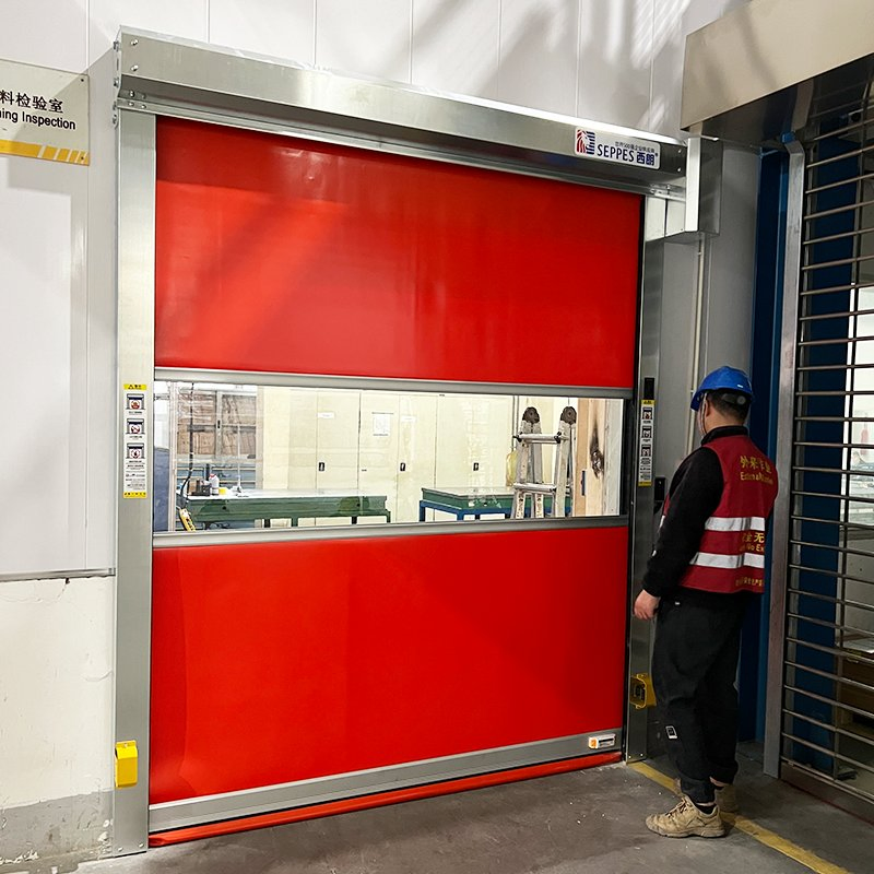 Wind-Resistant High Speed Door with Smart Automation for Large Warehouse and Factory Entrances