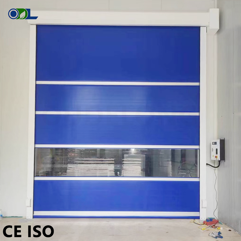 Cold Storage Insulated PVC High Speed Door Automatic Cleanroom Freezer Roller Shutter Door