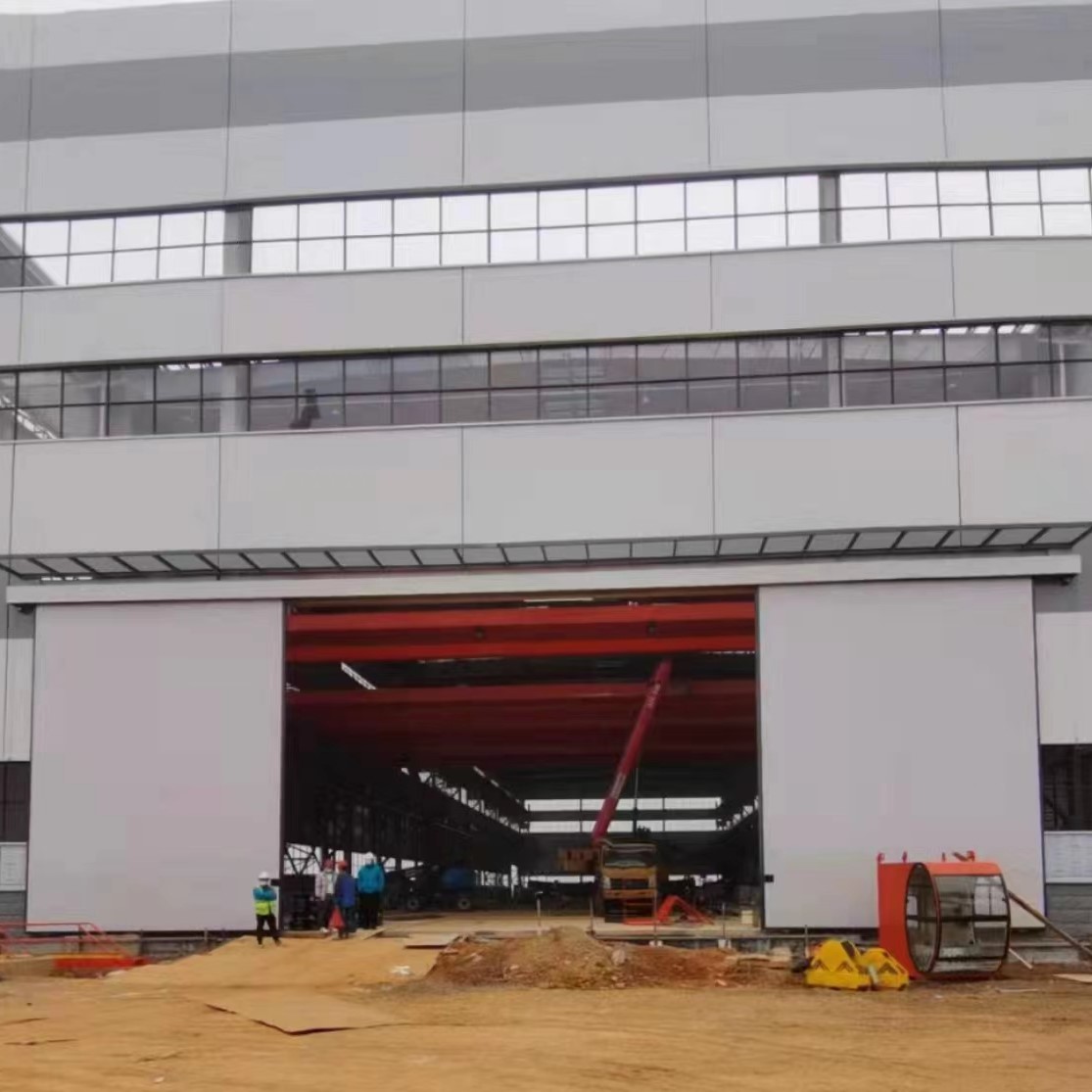 Heavy-Duty Industrial Door System Sliding Hangar Door Design