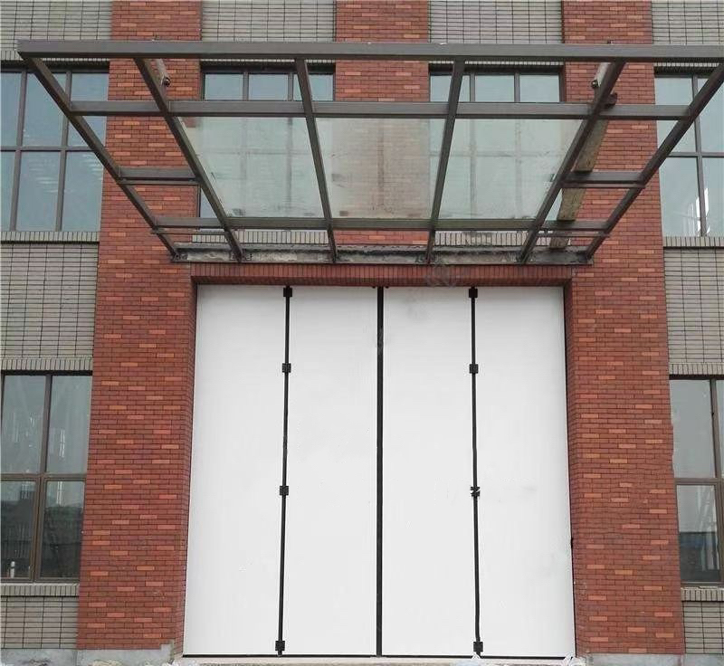Wholesale Sale Vertical Folding Airplane Hangar Door Industrial Commercial Aluminum Insulated Accordion Folding Hangar Door