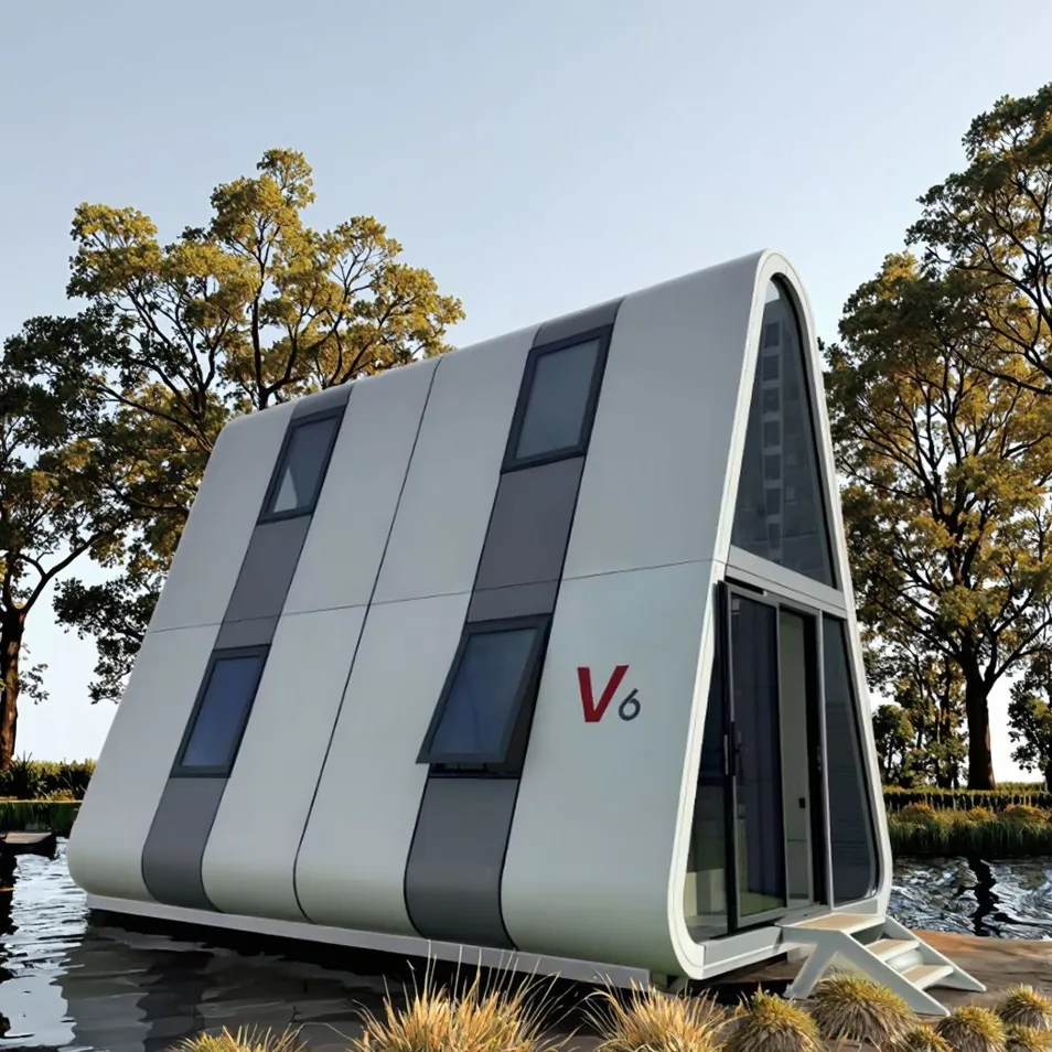 Vibrant V6 Custom Color Design Triangular Space Pod Living Solution