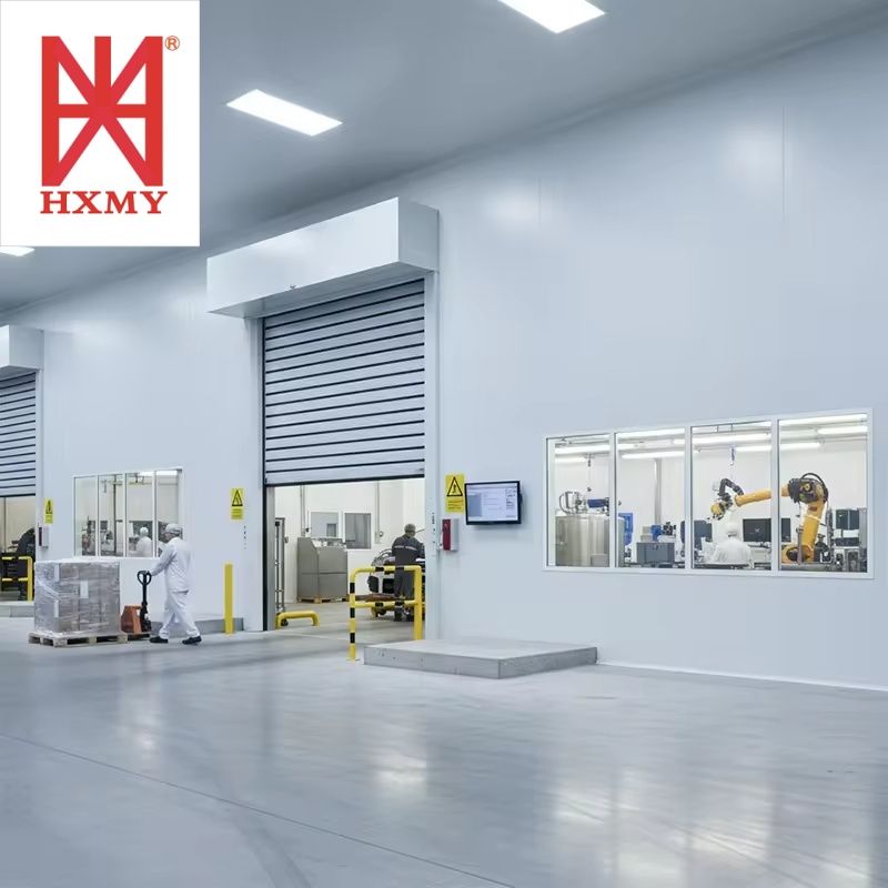 Safe Automatic Hard Fast Roll up Door with Security Lock System for Aircraft Hangar, Automotive and Industry