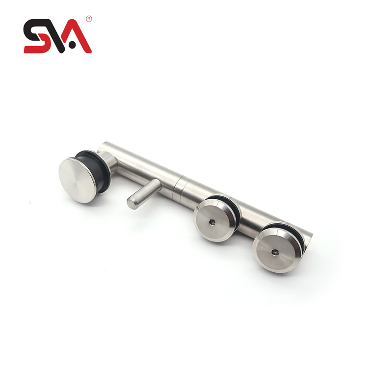 Modern Factory Price Stainless Steel Bathroom Corner Sliding System for 8-10mm Glass Door