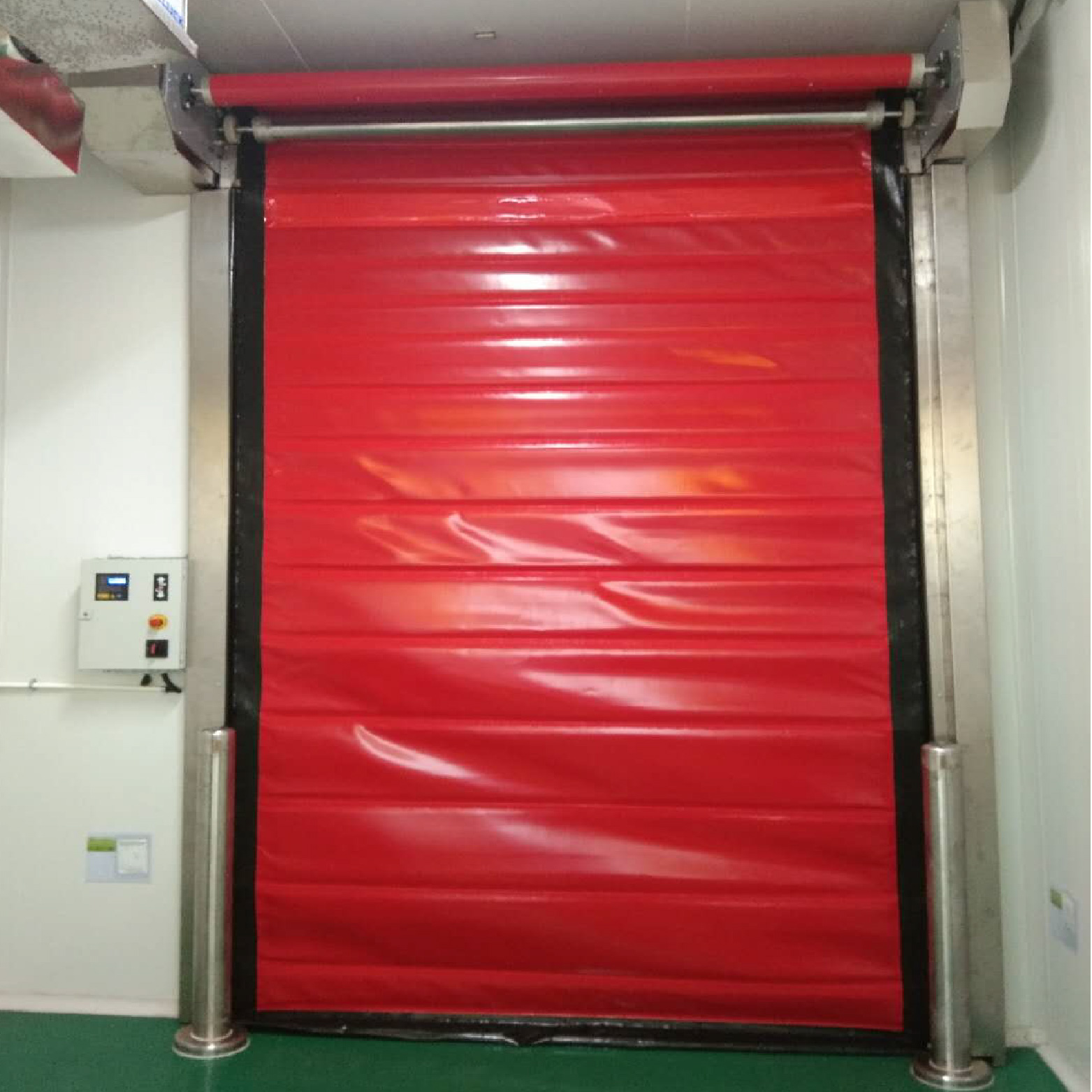 Food Factory Use CE Certificated High Speed Cold Storage Roll up Door Insulation Pvc Rapid Door High Speed Cold Room Fast Door