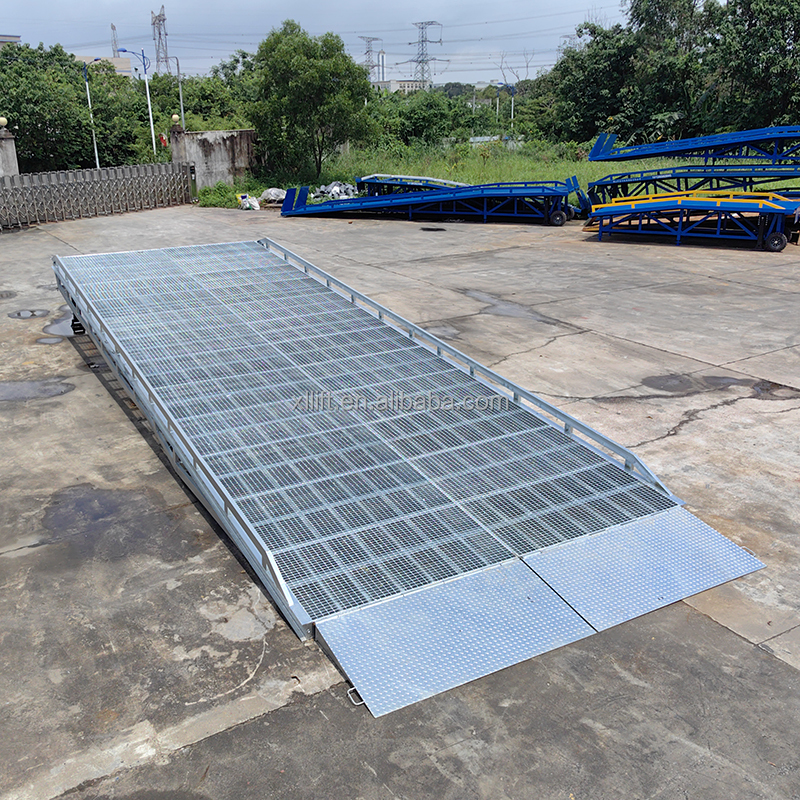 STRONGWAY CE Approved 10ton Carbon Steel Mobile Truck Container Load Dock Hydraulic Ramp Loading Dock Lift