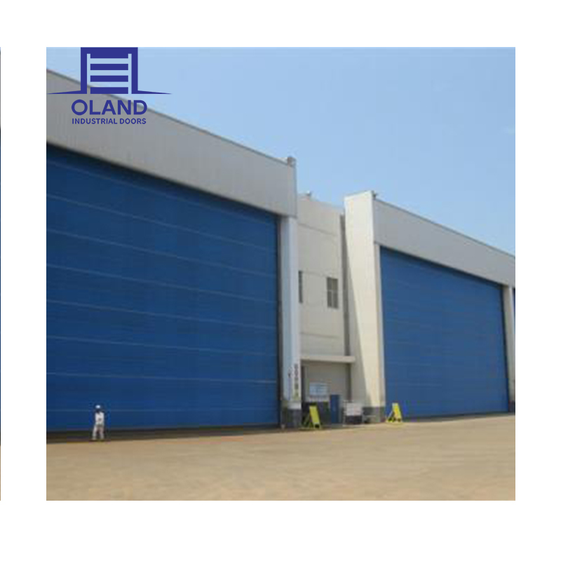 High Quality Durable Professional Manufacturer Windproof PVC Fabric Mega Aircraft Hangar Foldable Doors Industrial Mega Door