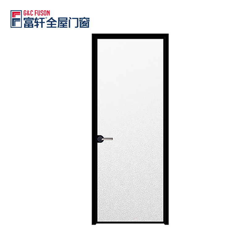 Fuson Factory Supply Discount Price New Design Interior Bathroom Hinged Doors / Aluminium Toilet Casement Door