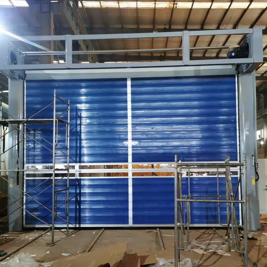 High Quality Industrial Spiral Hard High Speed Door Intelligent Exterior Spiral Fast Door Aluminum Quick Rolling Shutter Door