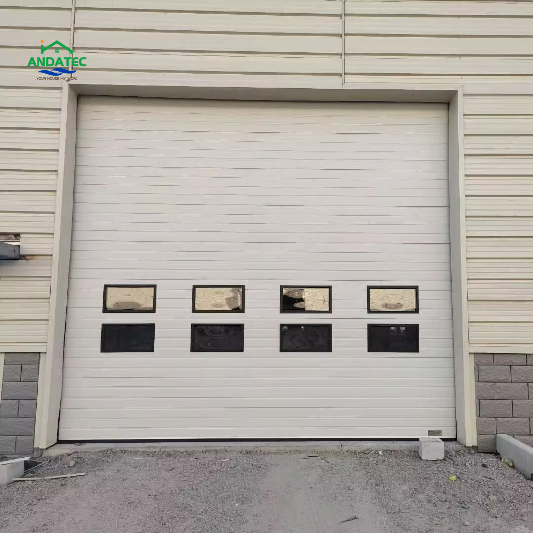 High Quality Industrial Sectional Garage Door Anti Thief Dust Proof Building Industrial Storage Hangar Warehouse Door