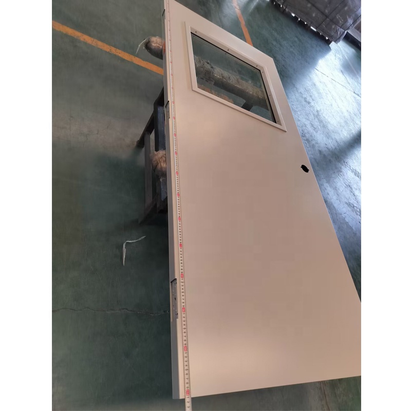 Full Window 45 Mins Fire Rated Flush Commercial Hollow Metal Doors