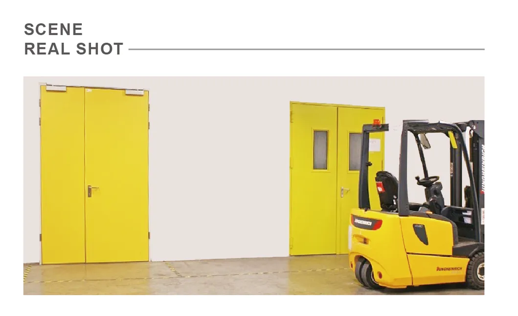Industry Commercial Metal Gate Emergency Security Fire Rated Galvanized Steel Door