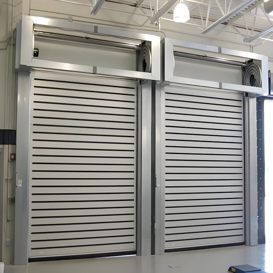 High-Speed Turbine Spiral Fast Door Insulated Electric Aluminum Alloy Panel Roller Rolling Shutter Door