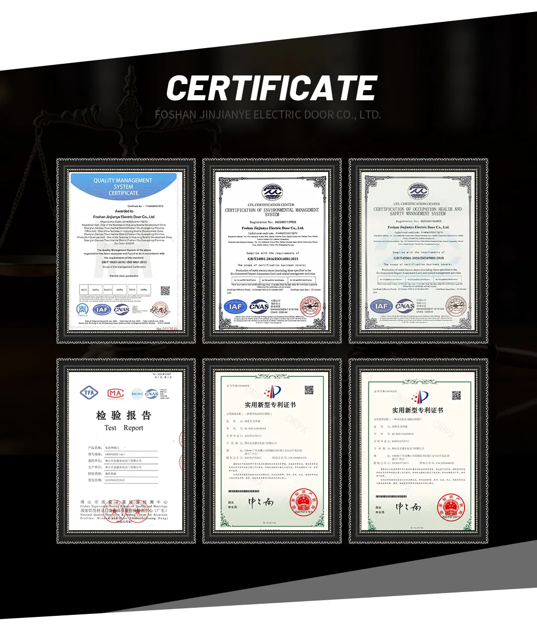 Certifications