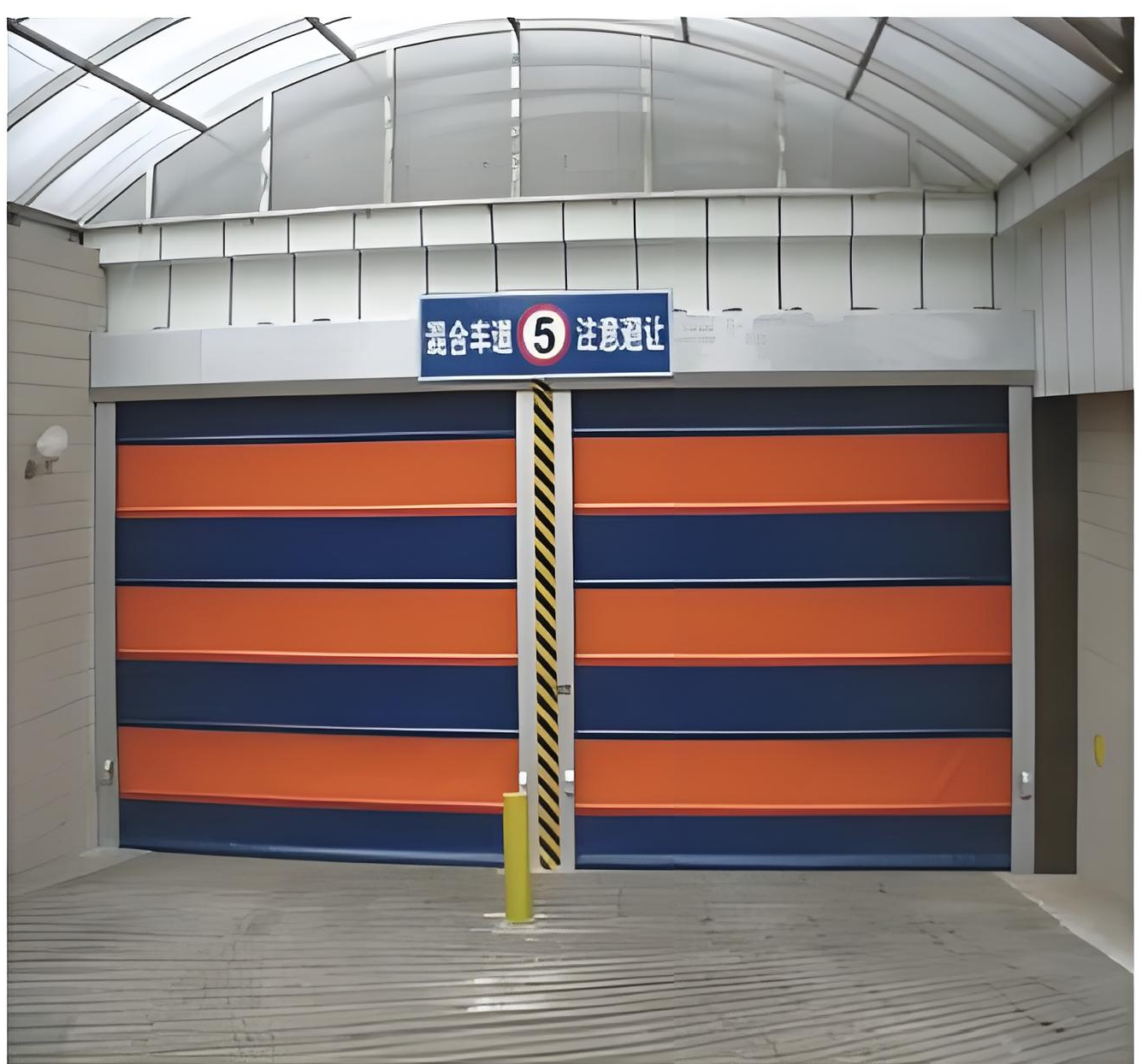 High-Speed Folding Automatic Roller Shutter Door Rapid PVC Stacking Commercial Doors for Workshop and Warehouse