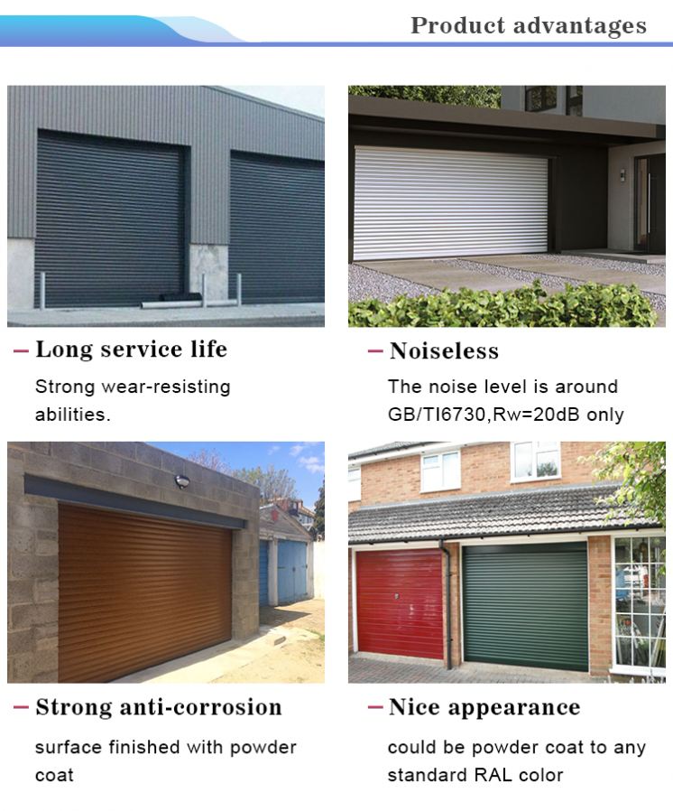 Cheap Aluminum Roll up Garage Door Automatic Sliding Garage Door Roller Shutter Door