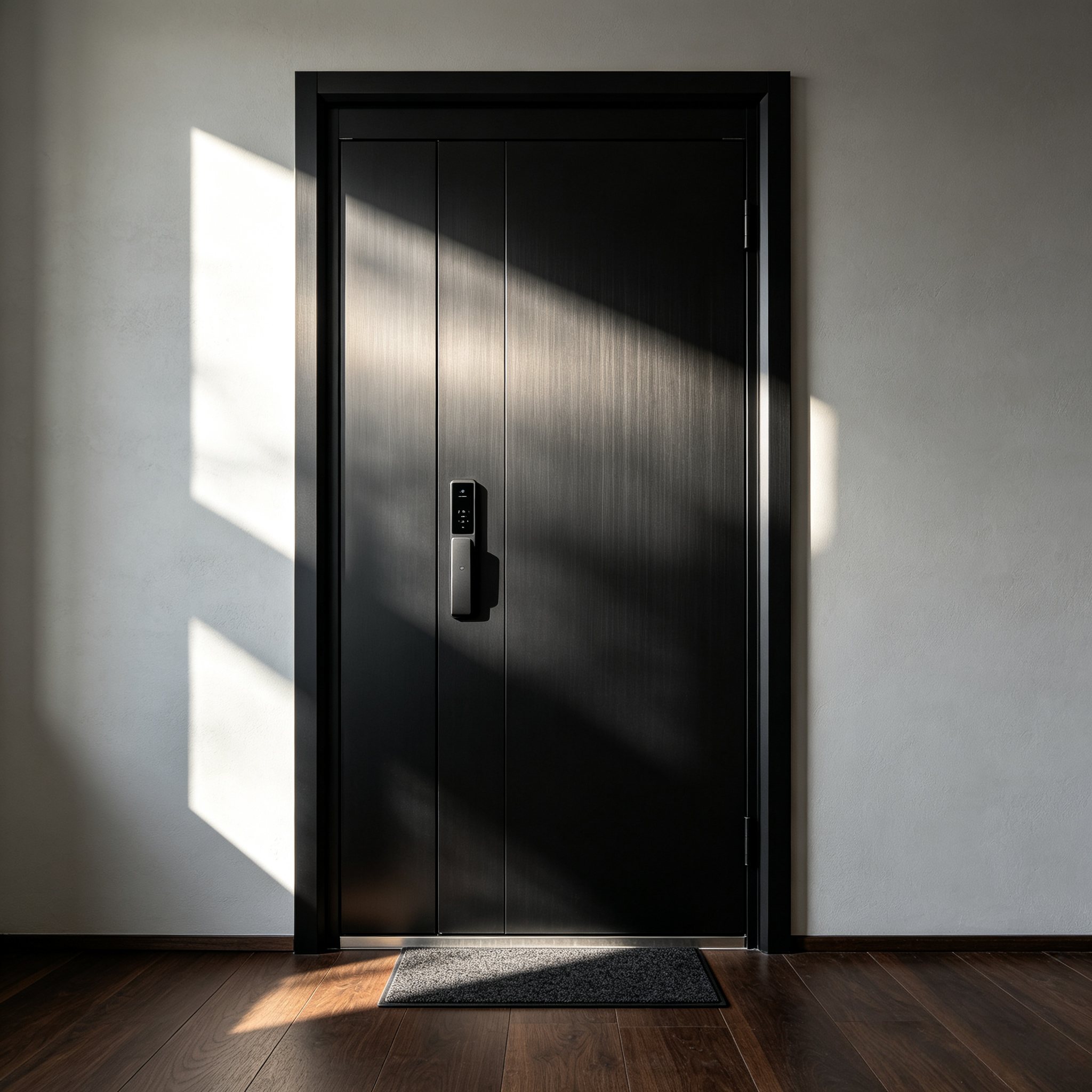 Residential Aluminum Security Front Door , Anti-Theft, Multi-Point Lock, Custom Size for House &amp; Apartment