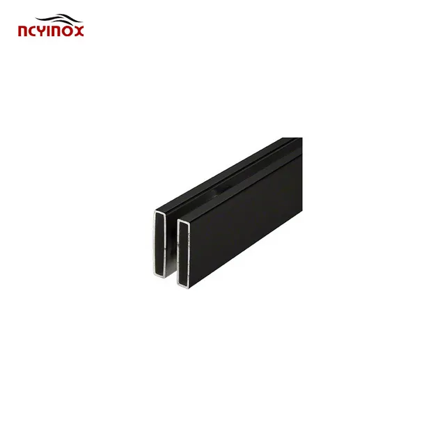 Matte Black Stainless Steel Deluxe 180 Degree 8 Rollers Two Door Bypass Sliding Shower Door System