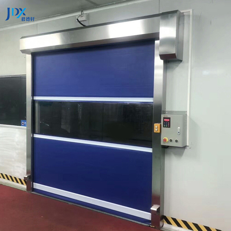 High Quality Safety Rail High Speed Rolling Factory Fast Door Pvc Roll up Clear Door High Speed Door