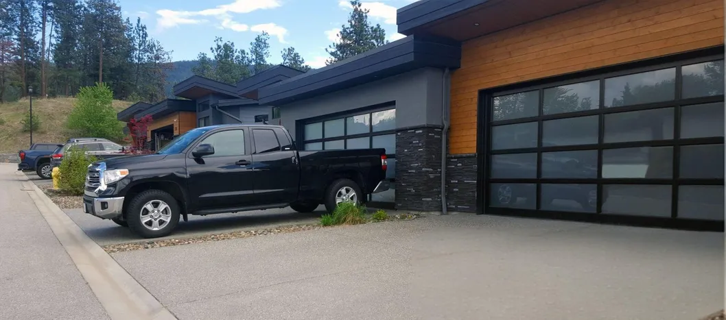 Modern Glass Garage Door