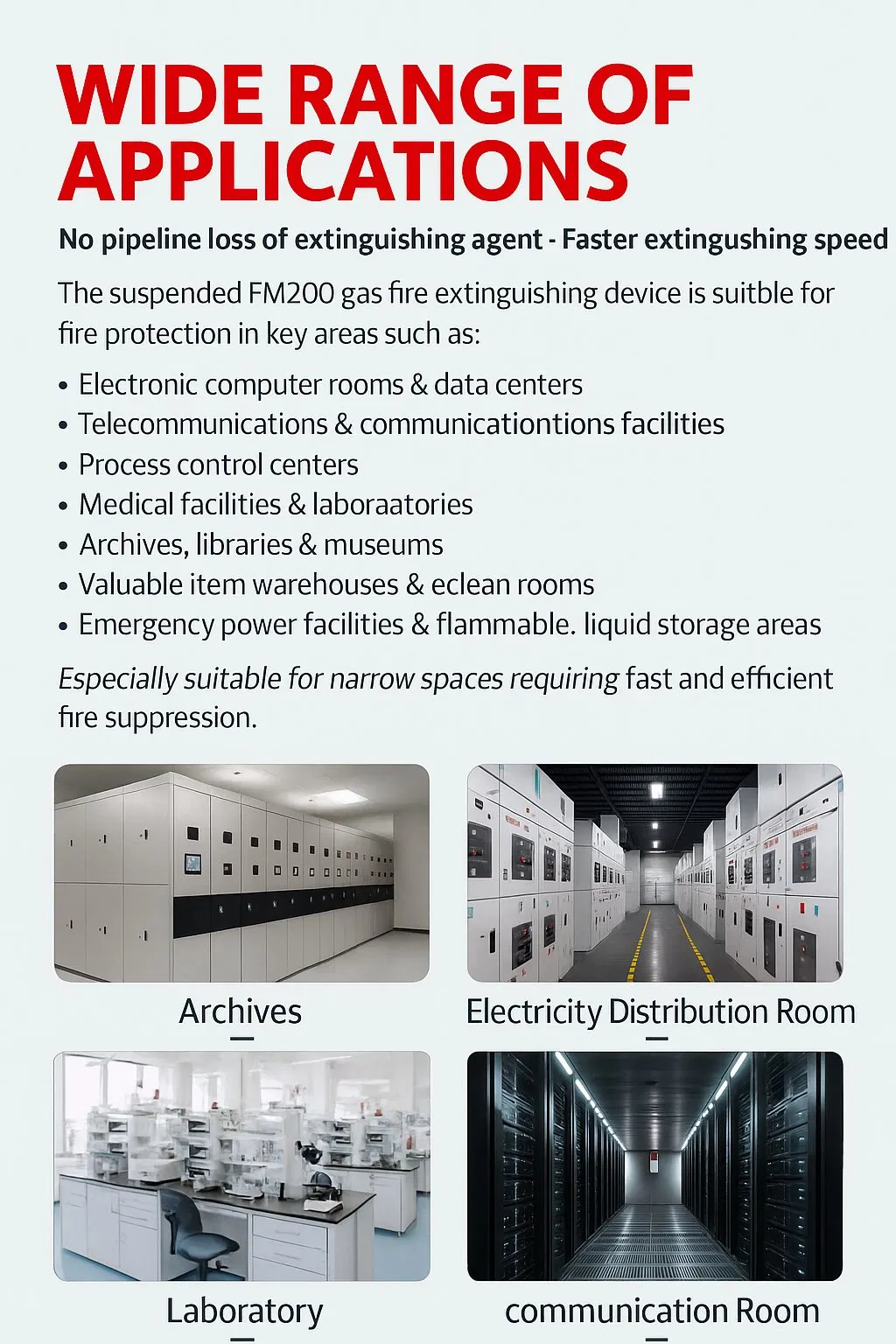 Dual Door FM200 Fire Extinguishing Cabinet System Details 3