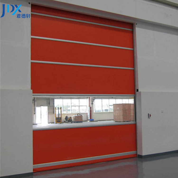 High Quality Safety Rail High Speed Rolling Factory Fast Door Pvc Roll up Clear Door High Speed Door
