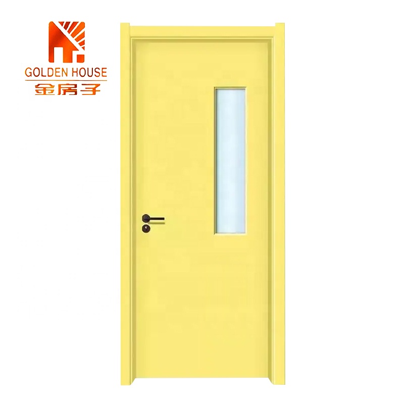 USA Standard UL WH Approve 90 Mins Fire Rated Commercial Steel Doors With Narrow Vision