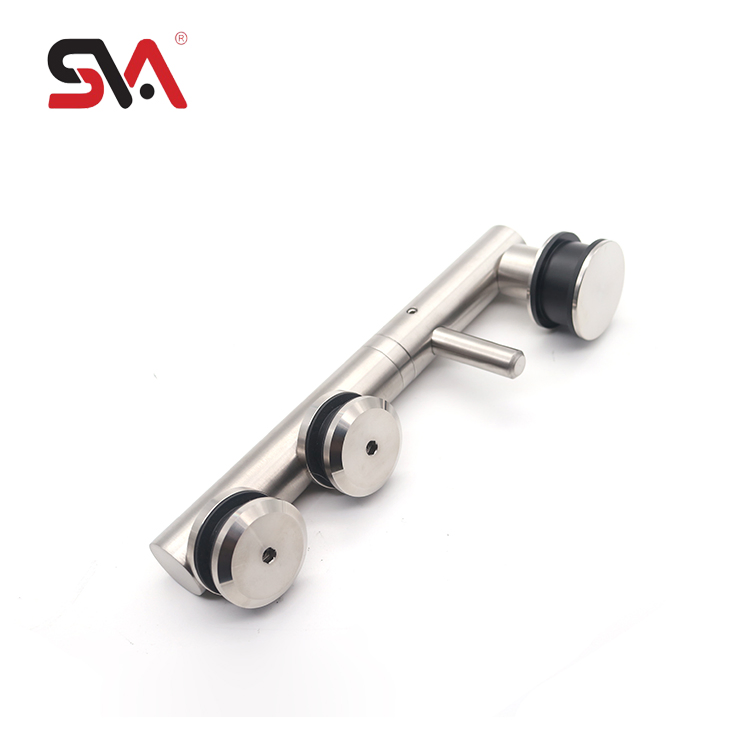 Modern Factory Price Stainless Steel Bathroom Corner Sliding System for 8-10mm Glass Door