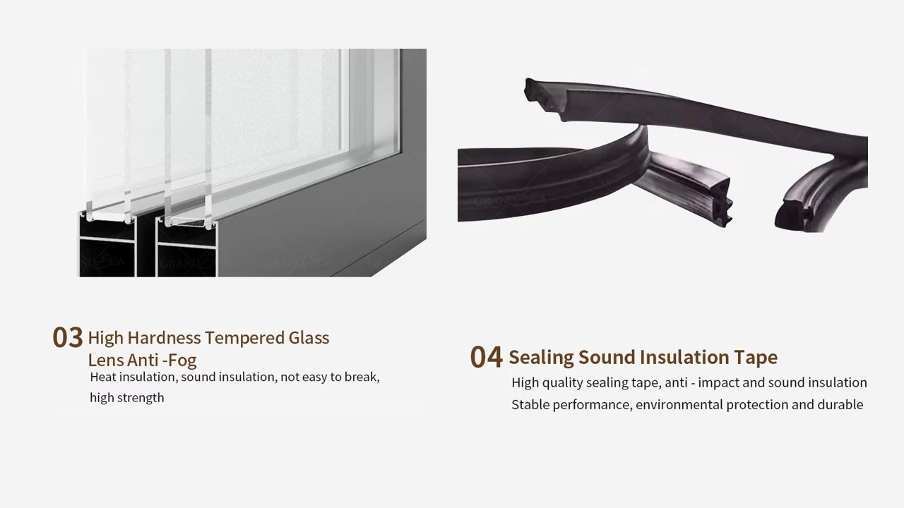Modern Doors and Windows Aluminum Alloy System for House & Hotel Exterior Applications