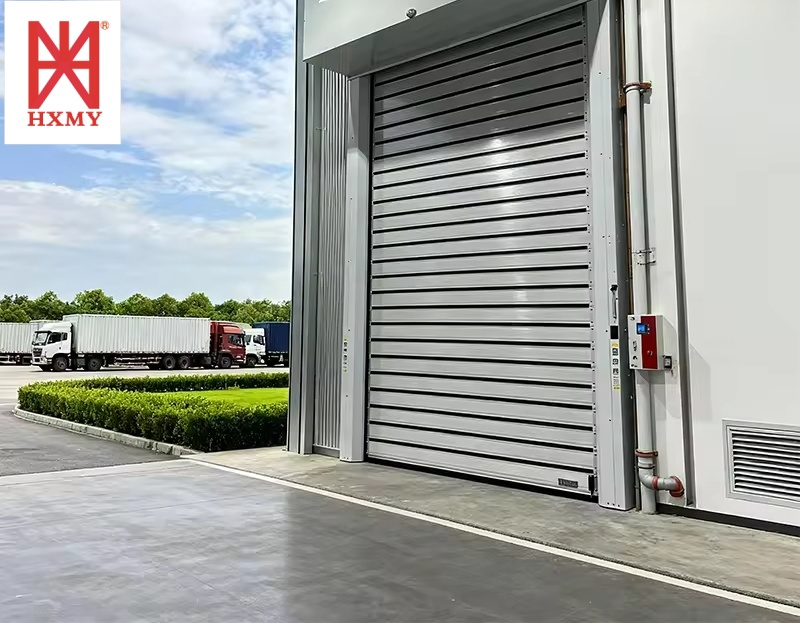 Safe Automatic Hard Fast Roll up Door with Security Lock System for Aircraft Hangar, Automotive and Industry