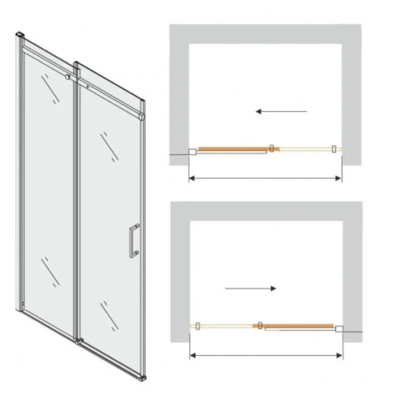 Sliding Door System Installation Dimensions