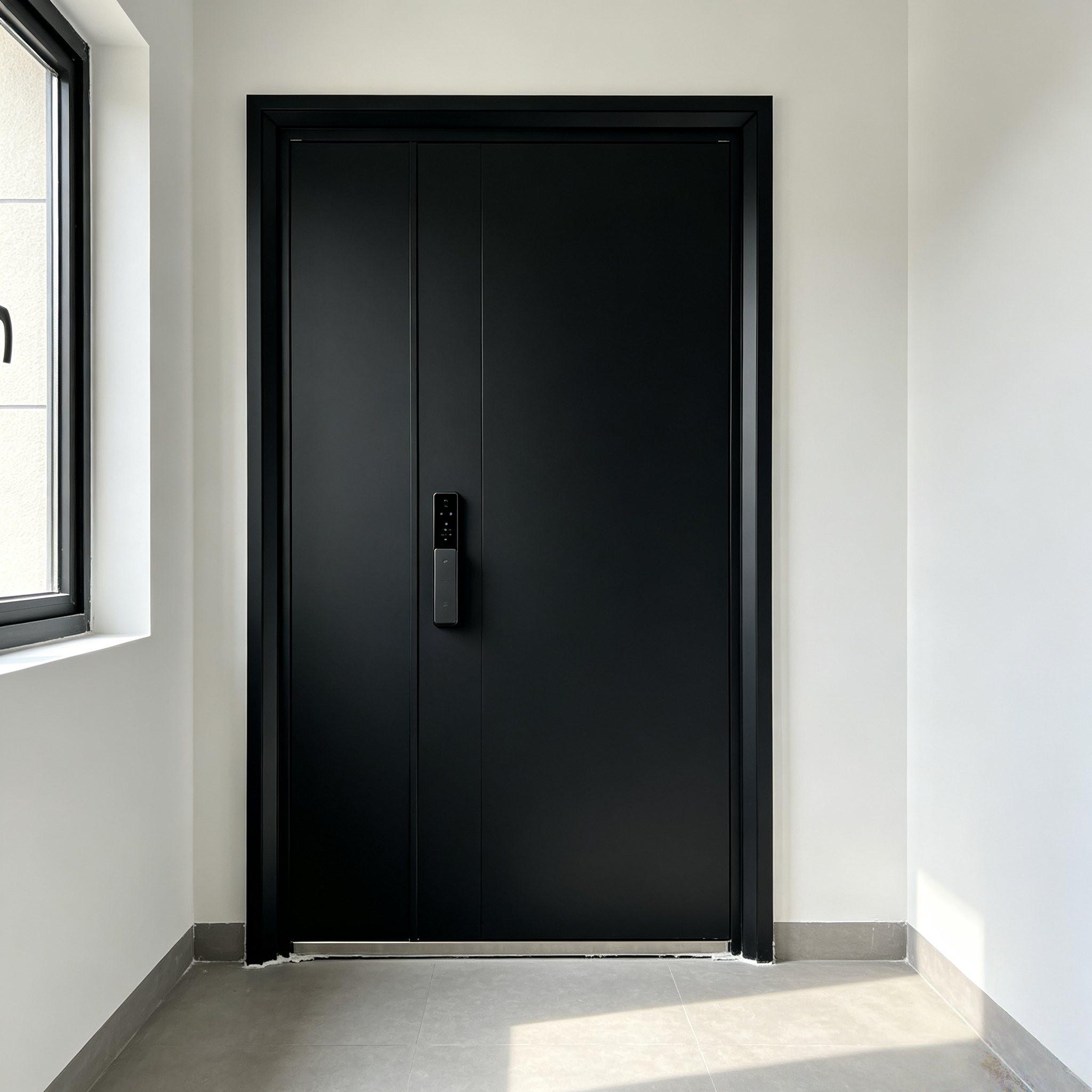 Residential Aluminum Security Front Door , Anti-Theft, Multi-Point Lock, Custom Size for House & Apartment