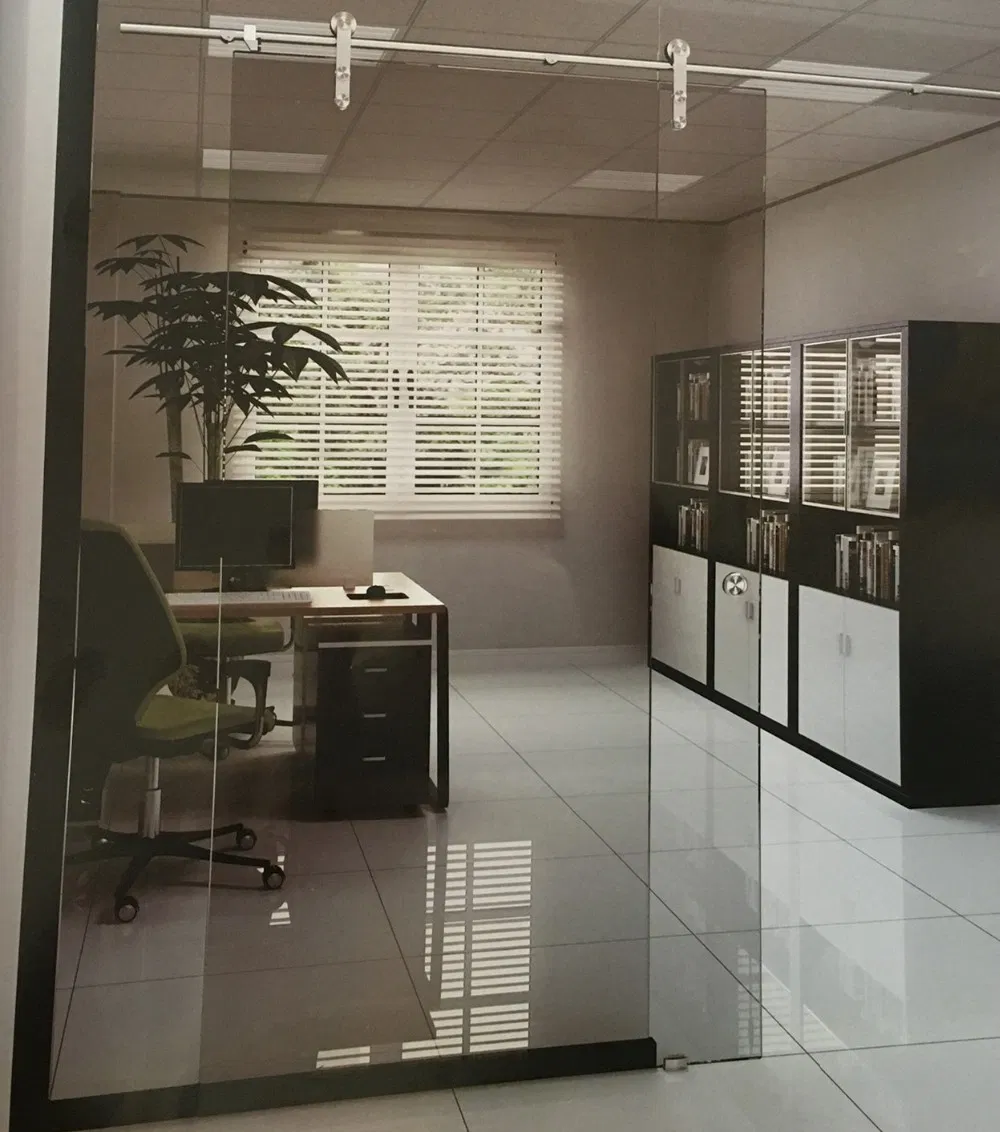 Frameless Stainless Steel 8-12mm Tempered Glass Door Accessories Sliding Door System