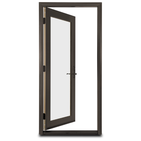 Aluminium Alloy Glass French Door for Apartment and Supermarket Use Waterproof Customizable Size &amp; Color