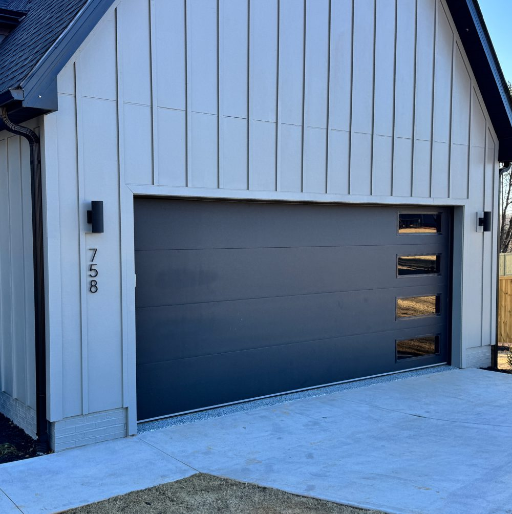 Factory Wholesale Automated Double Garage Doors Modern Waterproof Sectional Steel Exterior Customizable Finished Surface