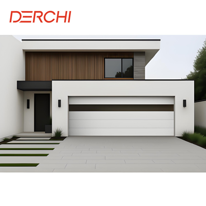 DERCHI Top Manufacturer 5 Years Warranty Automatic Garage Door Prices 16x7/12x7 Modern Overhead Automatic Garage Doors
