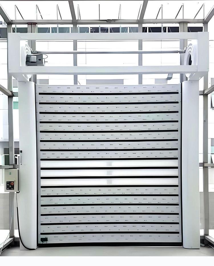 Fast Aluminum Insulated Garage Doors Metallic High Speed Spiral Roller Shutter Door Rolling Gates