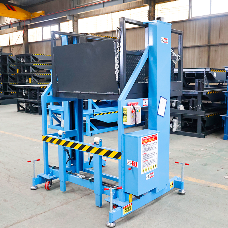 Hydraulic Container Lift Dock Leveler Portable Loading Dock Speed Lift Platform 2 Tons CE Certified 30s Lifting Time Table
