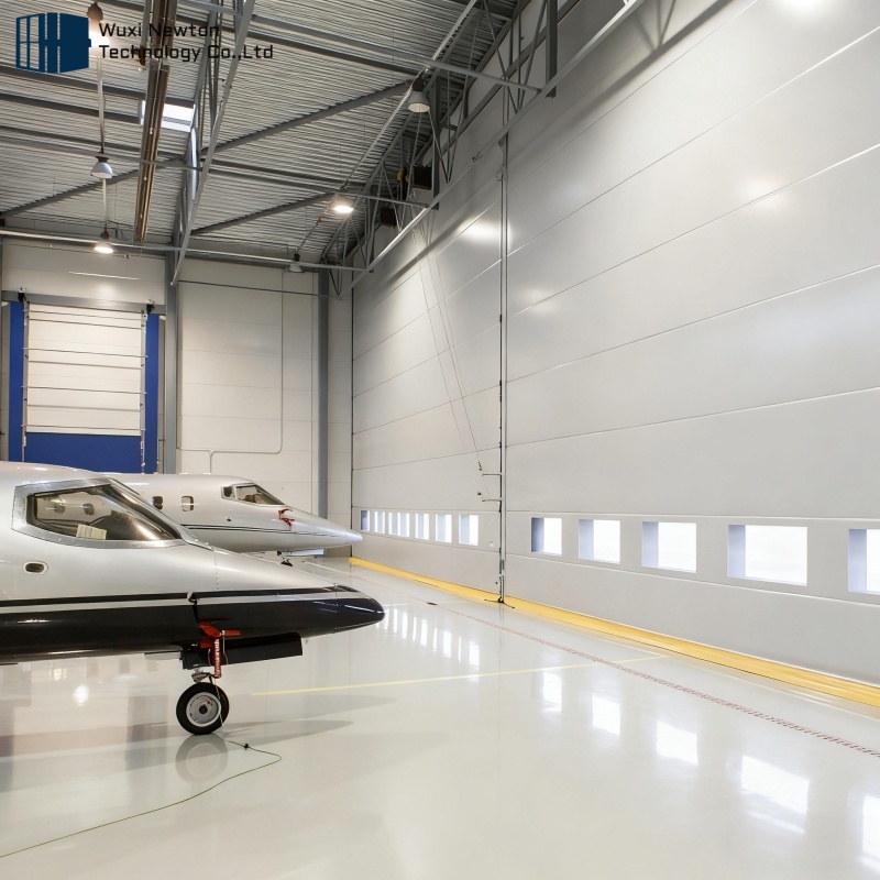 High Quality Safely Soundproof Automatic Hangar Sliding Door Motorised Hangar Door for Civil Airport