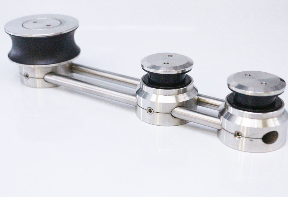 Frameless Stainless Steel Sliding Glass Door Accessories Hardware Sliding Door Systems