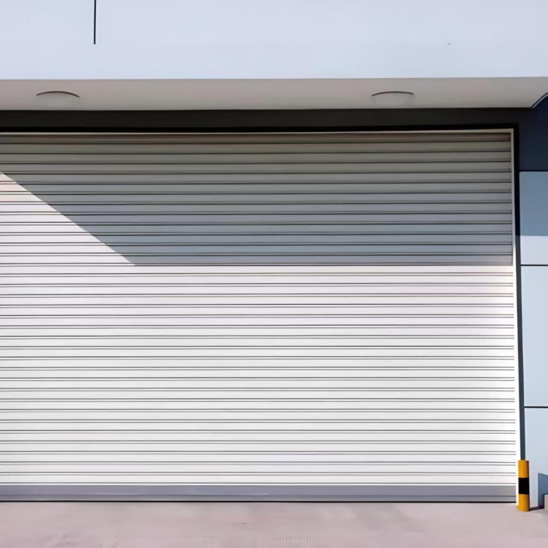 Modern Finished Steel Roller Shutter Door with Waterproof Feature Customizable Size &amp; Remote Control for Warehouse Use