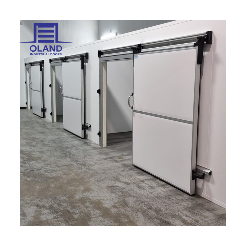 Manufacture Cold Storage Room Energy-Saving Automatic Closing Steel Refrigerator Freezer Door for Cold Chain &amp; Commercial