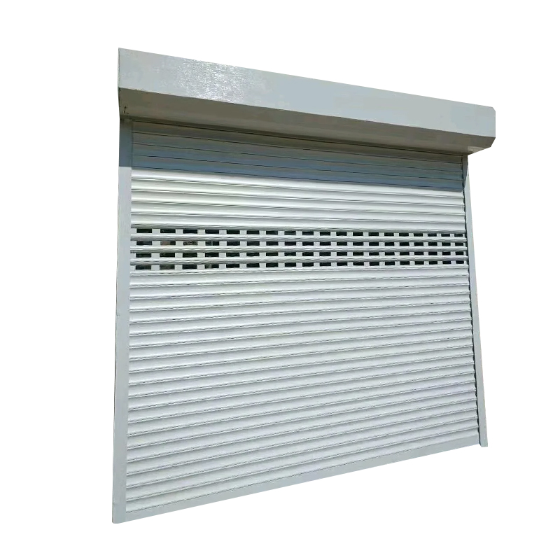 Roller Shutter Door Manufacturers Hollow Out Ventilate Electric Aluminum Roller Shutter Doors for Showroom