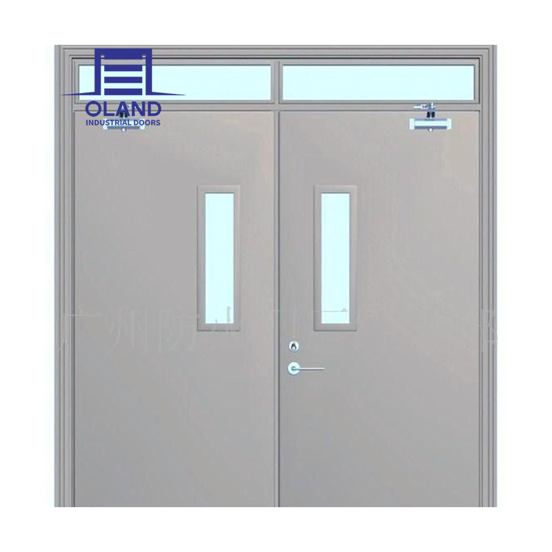 Steel 1.5Hour Fire Door Commercial Single Emergency Exit Metal Fire-Rated Steel Door