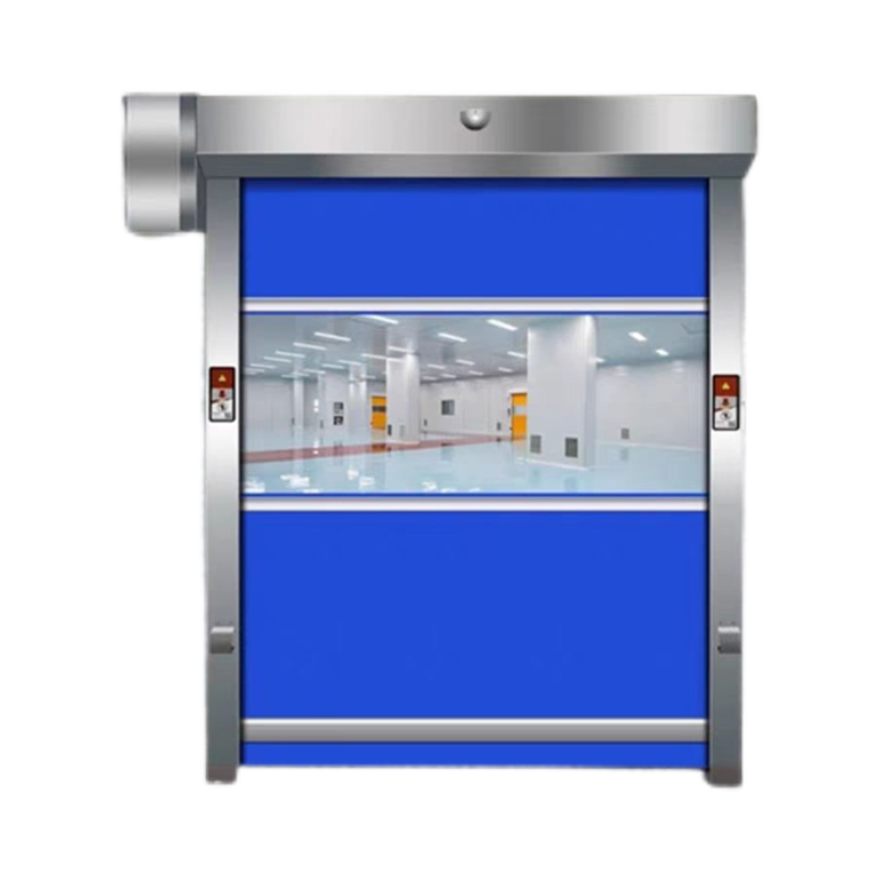 Modern High-speed PVC Fast Rolling Shutter Door Transparent Clean Dustproof Fireproof Automatic Lifting Door