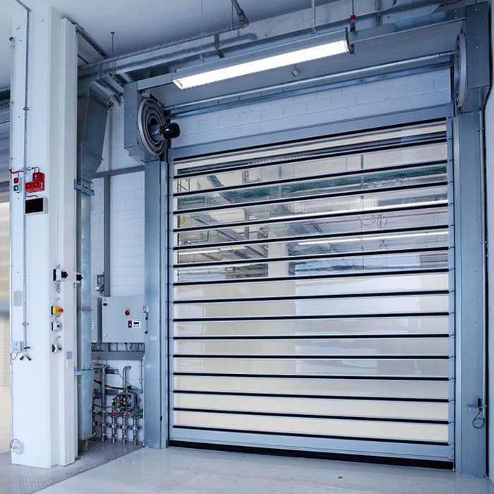 High Speed Thermal Protect Industrial Heavy Duty Aluminum Alloy Spiral Fast Rolling Shutter Doors for Sale