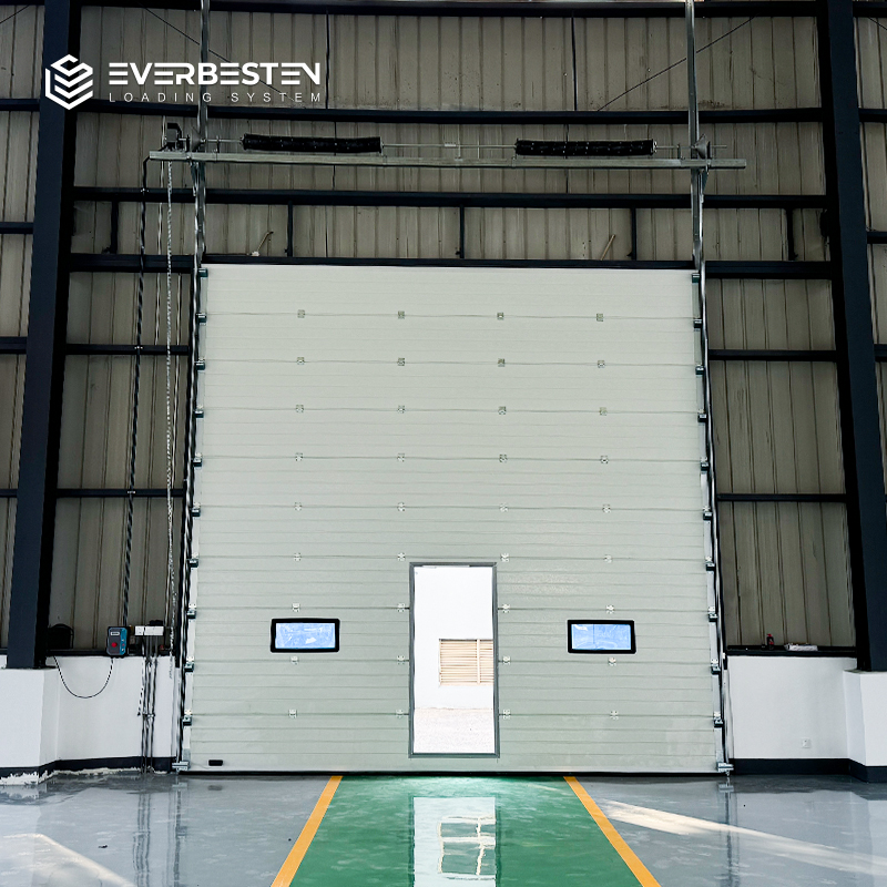 Sectional Door Insulated Steel Warehouse Overhead Door for Loading Dock Logistics Center and Factory Applications