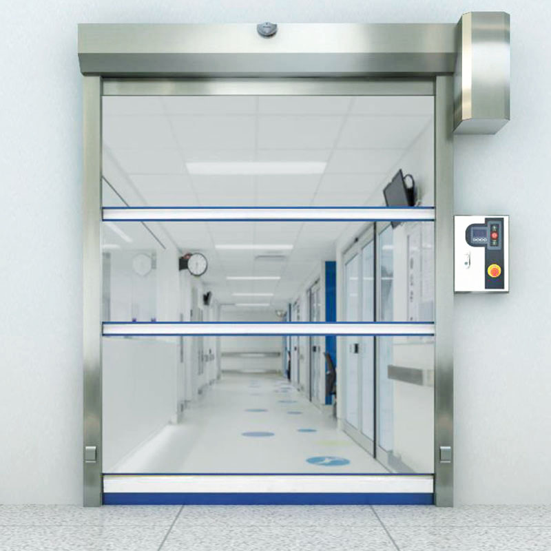 Machinery Factory Workshop Entry Electric Motor Gate Fast Moving Modern High Speed PVC Roller Door Supply