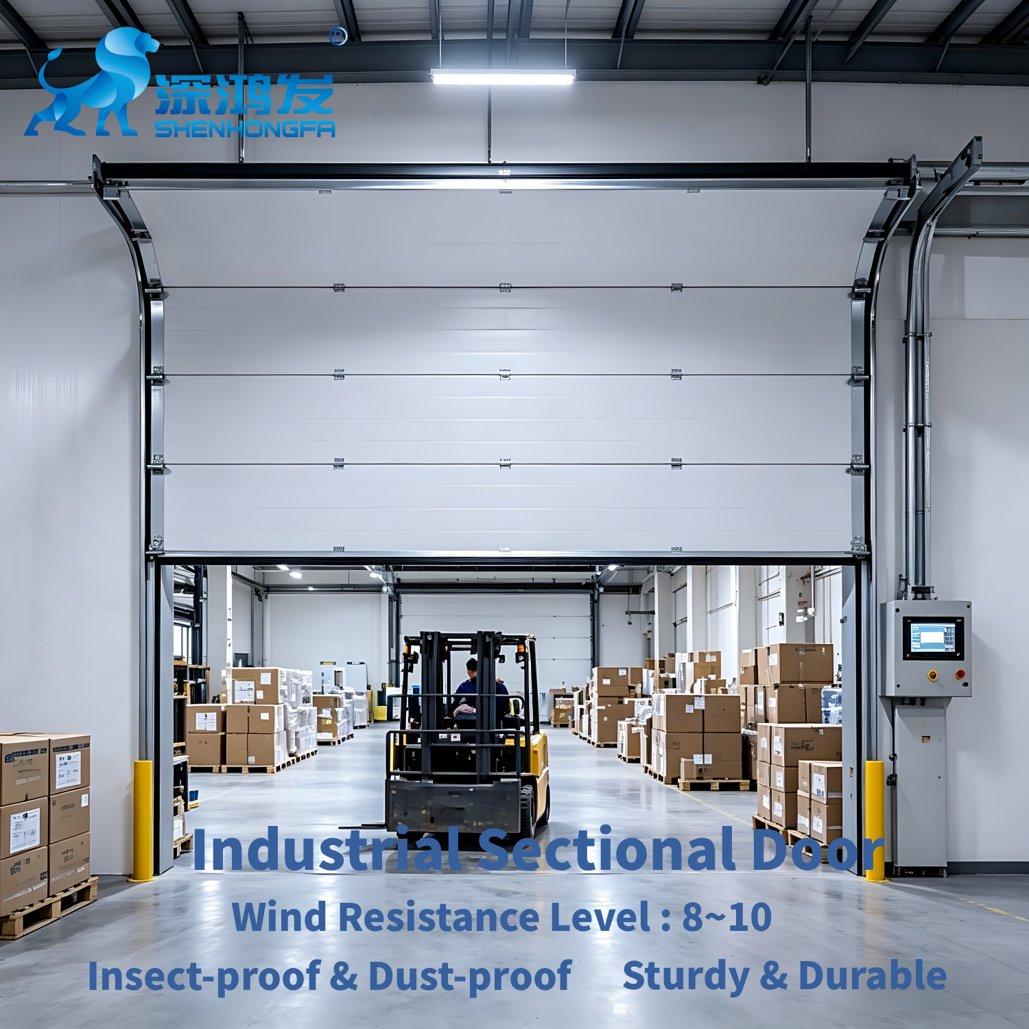 Factory Direct Industrial Sectional Door Modern Steel Overhead Garage Gate Remote Control Lifting Docks Shops Farmhouse